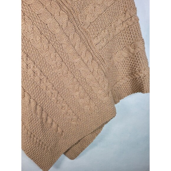 Aran Crafts Poncho Sweater Womens Small Medium Knit 100% Merino Wool Ireland - Picture 4 of 11